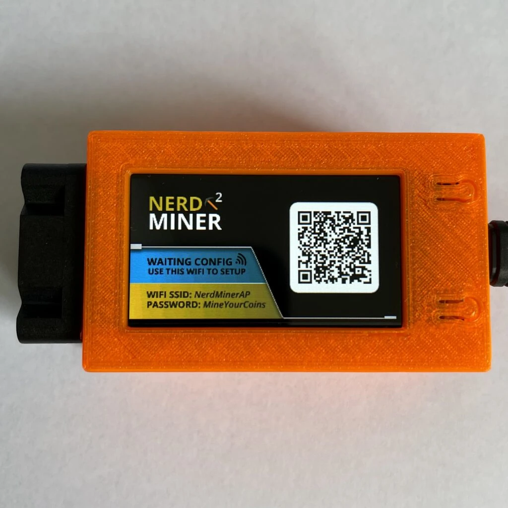 Nerd Miner Neon Orange